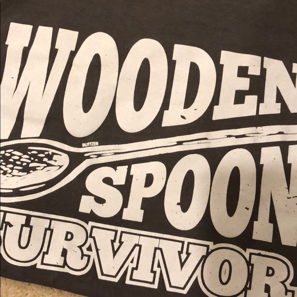 Wooden Spoon Survivor Funny T-Shirt XL - Picture 3 of 3